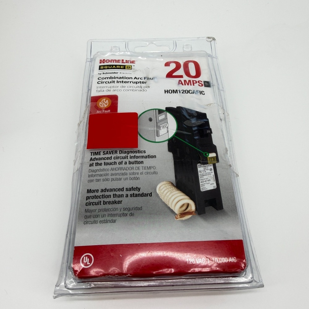 Homeline 20-Amp Single-Pole Combination Arc Fault Circuit Breaker (HOM120CAFIC)